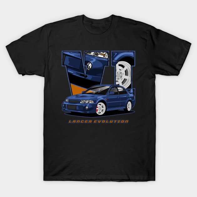 Lancer Evolution VI T-Shirt by WINdesign